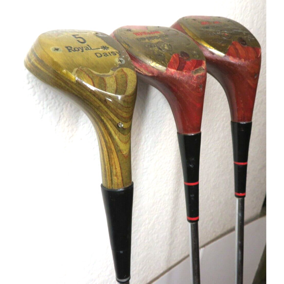 Vintage 1/3/5 Wilson Cup Defender Strata-Bloc Patty Berg Royal Daisy Woods - Picture 11 of 16